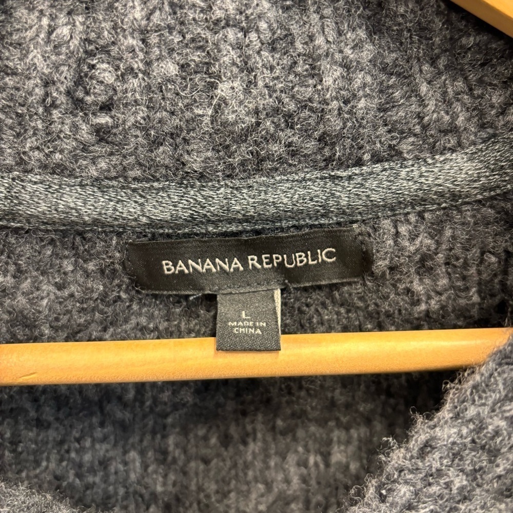 Banana Republic Men’s Large Sweater Cowl Neck Gray - Picture 4 of 12